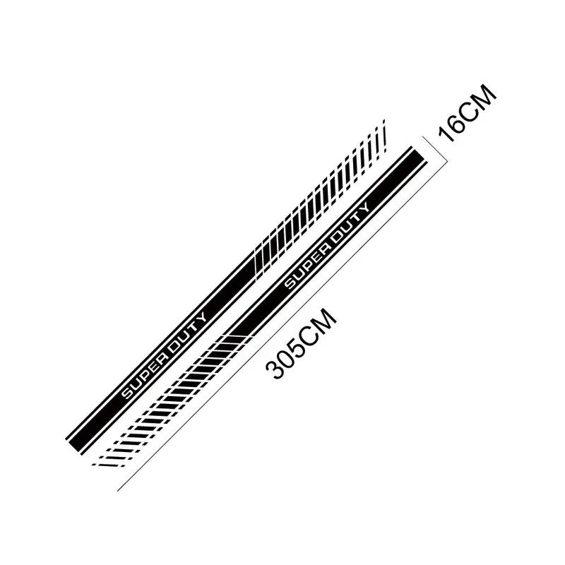 Pickup Door Side Stickers For Ford Super Duty F250 F350 F450 Truck Body Stripes Decor Decal Vinyl Sticker Cover Auto Accessories