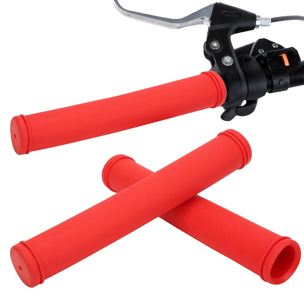 1 Pair Bicycle Handlebar Grips for Mountain Bike Road Bikes Non Slip Handle Bar Grip(red )