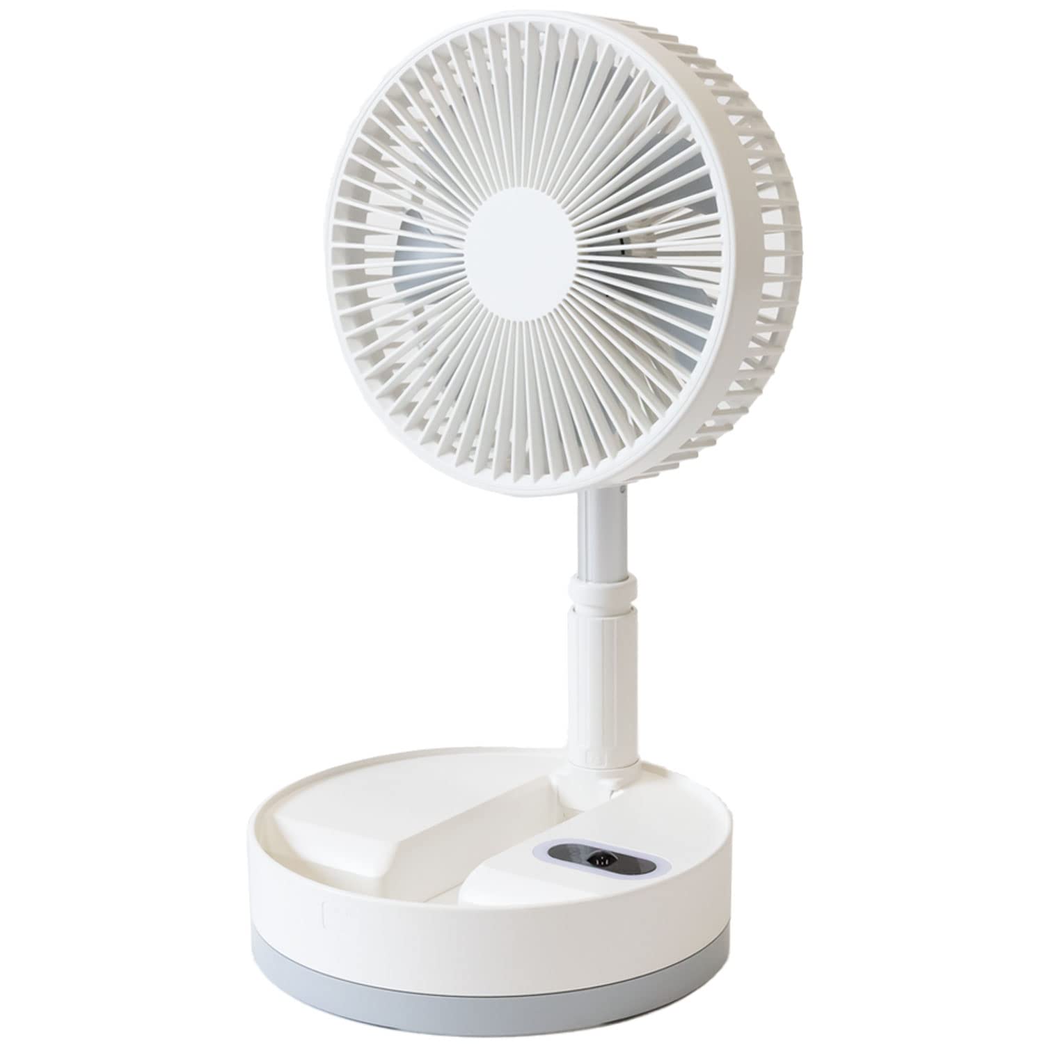 

Rechargeable DC Motor Folding Fan with 7 10800mAh Remote Control Included [MRG] Blades, Power, білий