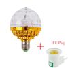 RGB Stage Lights With US EU Plug E27 Rotating Light Bulbs for Party Holiday Decoration AC85-265V Shining Lamp 360° Beam Angle