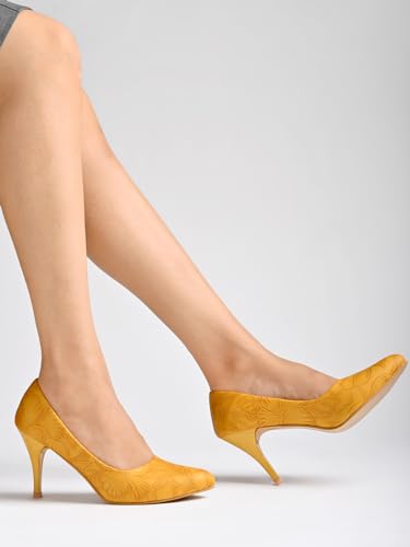 Shoetopia Girls Don Yellow Pump - 4 Uk (Girls-Don-Yellow) 4 UK
