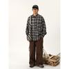 Maillard Wear Men's American Vintage Plaid Shirt Thin Boys Coat Korean Style Fashion Shirt