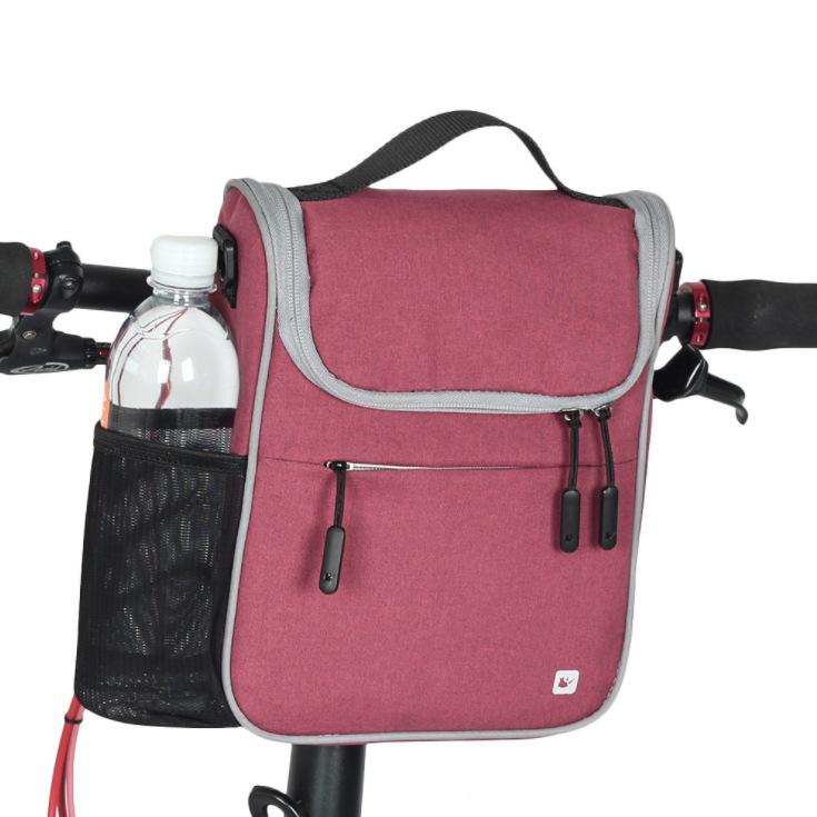 Bicycle Front Bag Large Capacity Multi-function Front Head Bag Folding Bike Electric Car Bag With Rainproof Cover