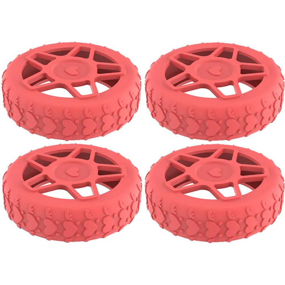 4PCS Premium Silicone Luggage Wheels Protector Covers Silent Shock-Proof Suitcase Wheels Cover Durable Trolley Box Casters Cover