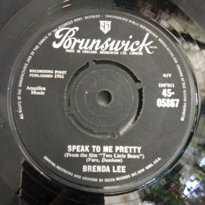 7inch Record BRENDA LEE - Speak To Me Pretty 4505867 Brunswick 1962 UK Rock Used
