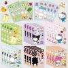 8 Sheets/Pack Sanrio Face Changing Stickers Cute Cartoon Make A Face Diy Puzzle Sticker  Toy