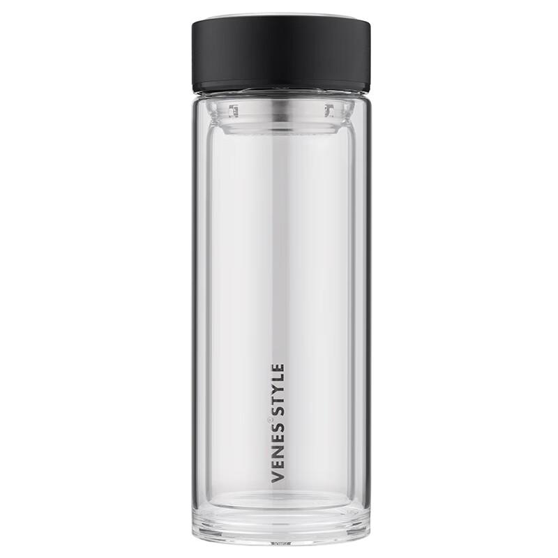 Venes Portable Double Wall Glass Tumbler