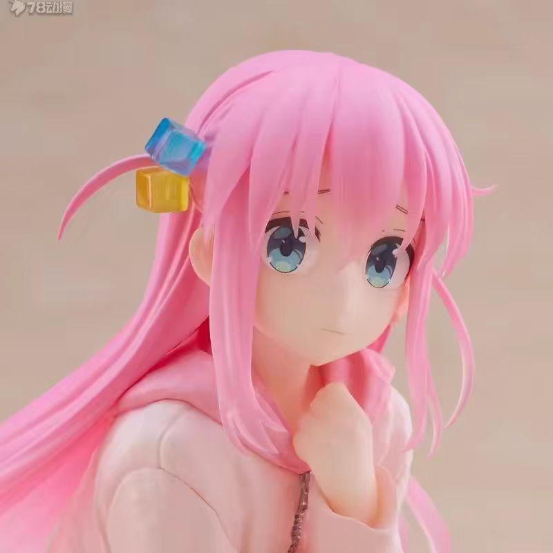 Anime Bocchi The Rock Gotoh Hitori Pajamas PVC Figure Model Pretty Girl Statue Desktop Decoration Collectible Trendy Toy Gifts