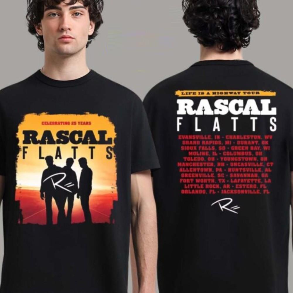 Rascal Flatts Life Is A Highway Tour 2025 Unisex T-Shirt Unisex T-Shirt L