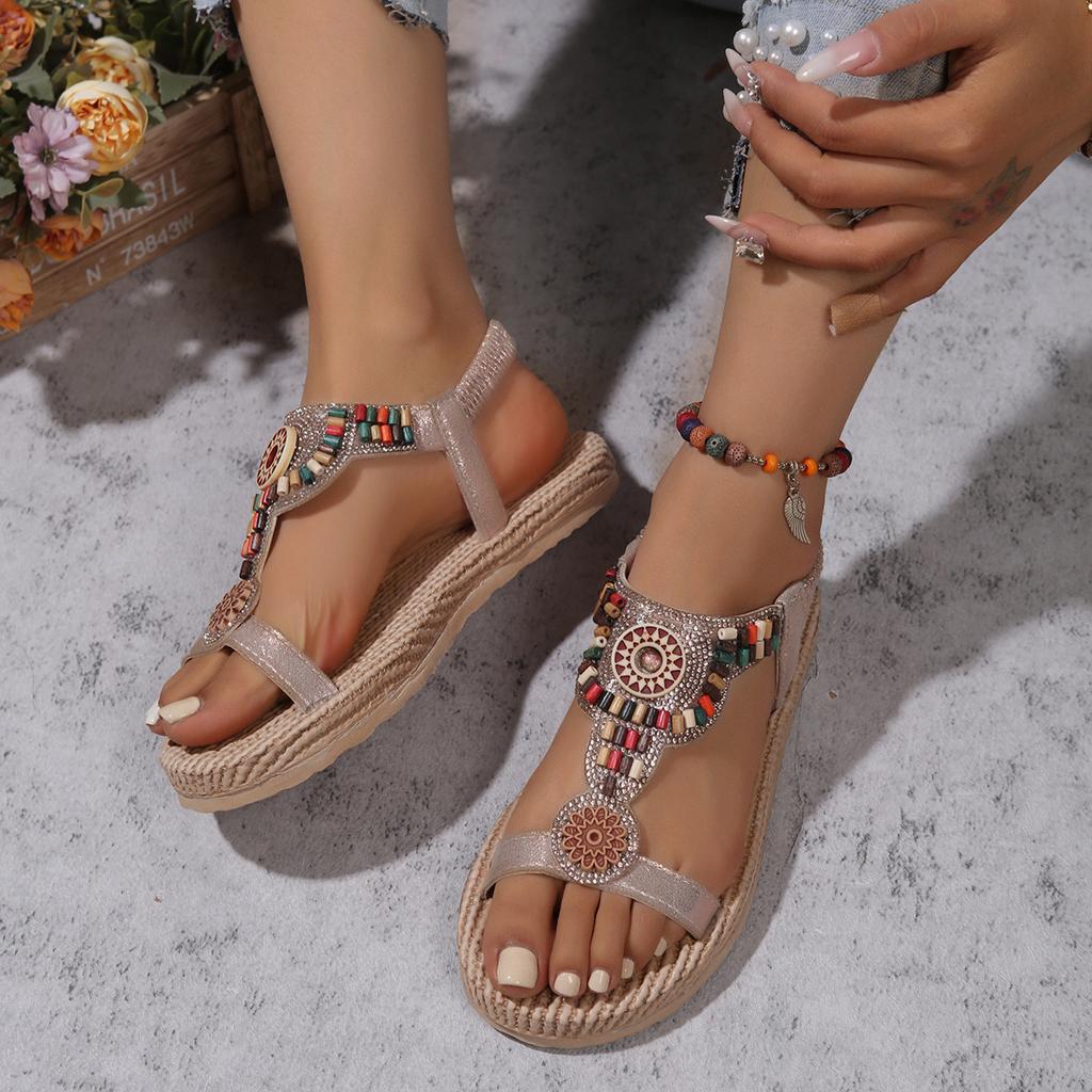 Spring and summer thick-soled flip-flops beach sandals women's shoes