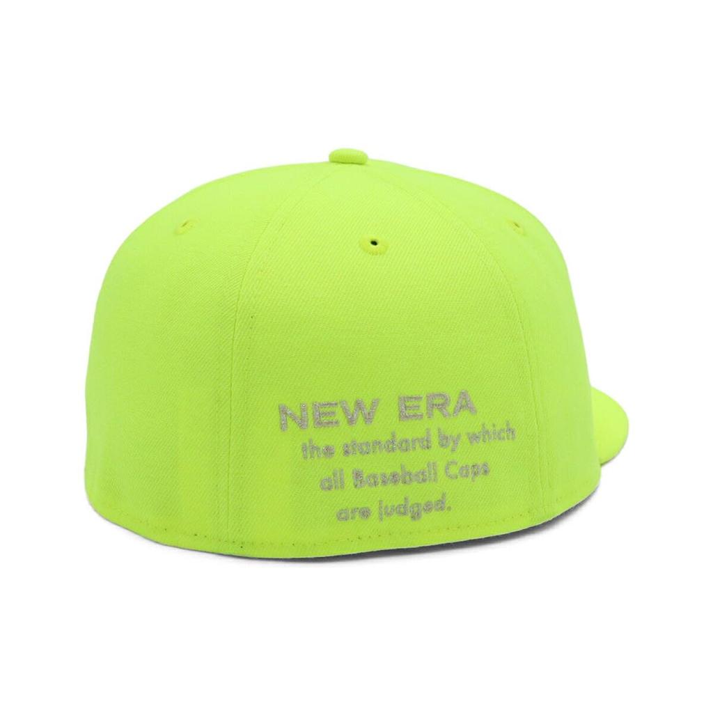 New Era 59FIFTY Cap Upright 7 Handwritten Metal ONSPOTZ and 5950 Flat Stylish Streetwear Travel Sun Gift (14699758 NER36C8548) Yellow, 3/8" Logo,