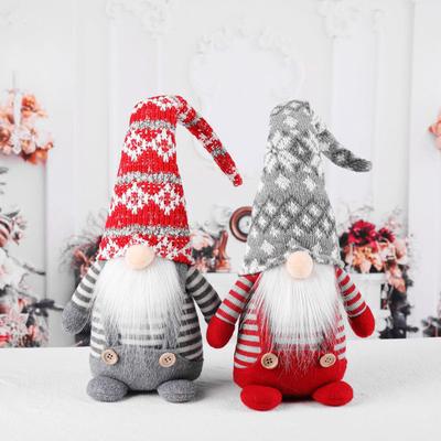 Christmas Swedish Gnome Long Hat Santa Plush Toys Doll Ornaments Holiday Decor KTY