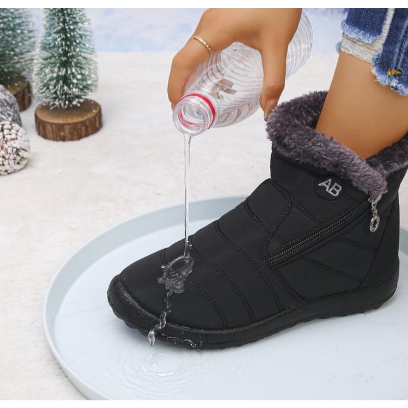 Fashion Women Watarproof Ankle Boots for Women Winter Shoes Keep Warm Snow Boot Female Zipper Botines Winter Light Sneakers Botas Mujer