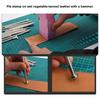 1/2Pcs Leather Stamping Metal Punch DIY Leather Carving Tools Stamp Wax Leather Craft Punch Stamps