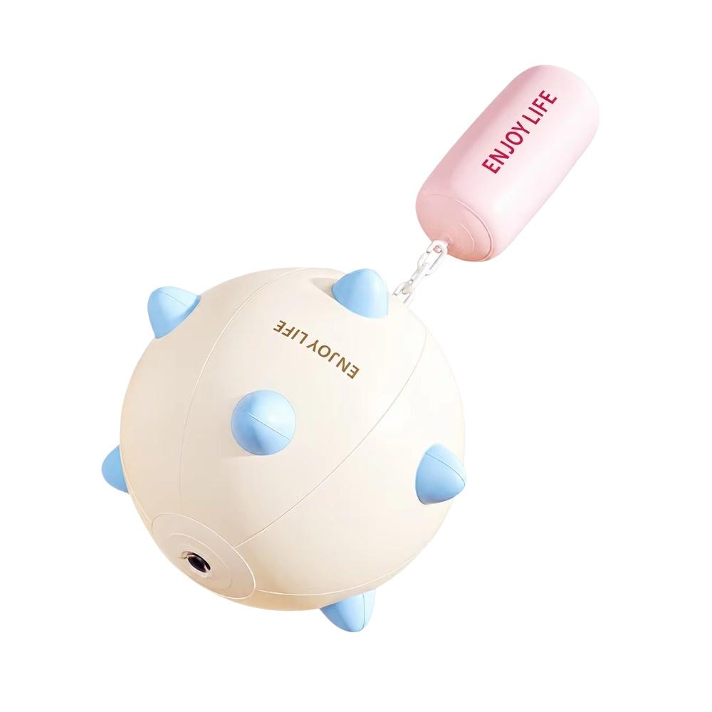 PVC Blow Up Meteor Hammer Chain Toy Inflatable Ball Chain Toy Inflatable Spiked Ball  Desk