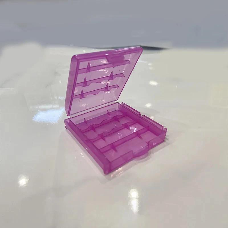 5 unidades Caixa de Armazenamento de Bateria de Plástico Transparente Adequada para Bateria AA/AAA Economia de Energia Suporte Recipiente de Bateria