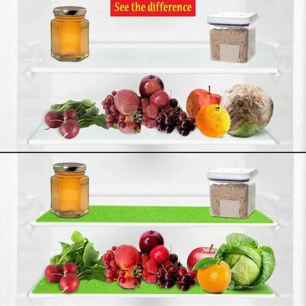 1/5/10Pcs Scouring Pad Refrigerator Sponge Filter For Mildew Proof Vegetable Fruit Anti-Mold Fridge Sponge Kitchen Accessories