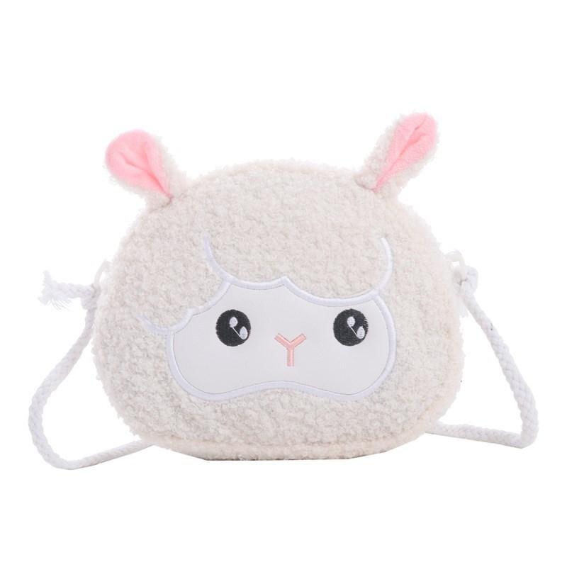 

Plush Cartoon Rabbit Bear Animal Shoulder Bag For Kids With Loadreducing Design For Daily Use Lamb