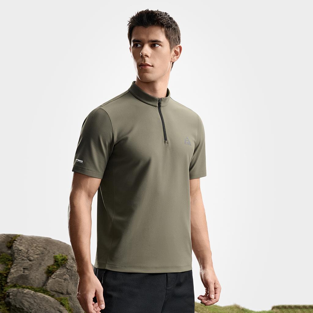 FILA Explore Minimalist Personality Trend Sports Leisure Outdoor Versatile Lightweight Comfortable Short Sleeve T-Shirt Men tops Asphalt A11M617104FDG