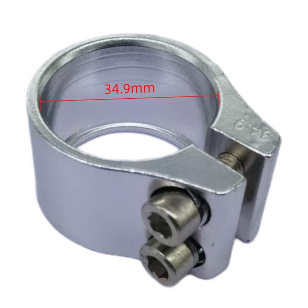 Bicycle Seat Tube Clamp, 1.37 Inch Spare Part Reliable Easy To Install Bicycle Saddle Clip Tightener Clip