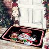 Weihnachten Fußmatte Eingang Fußabtreter Schlafzimmer Bad Toilette Anti-Rutsch Teppich 2025 Frohe Weihnachten Dekoration für Zuhause Neujahrsgeschenk