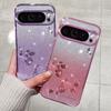 KADEM For Google Pixel 9 Pro XL Gradient Glitter Case Soft TPU Phone Cover with Lanyard