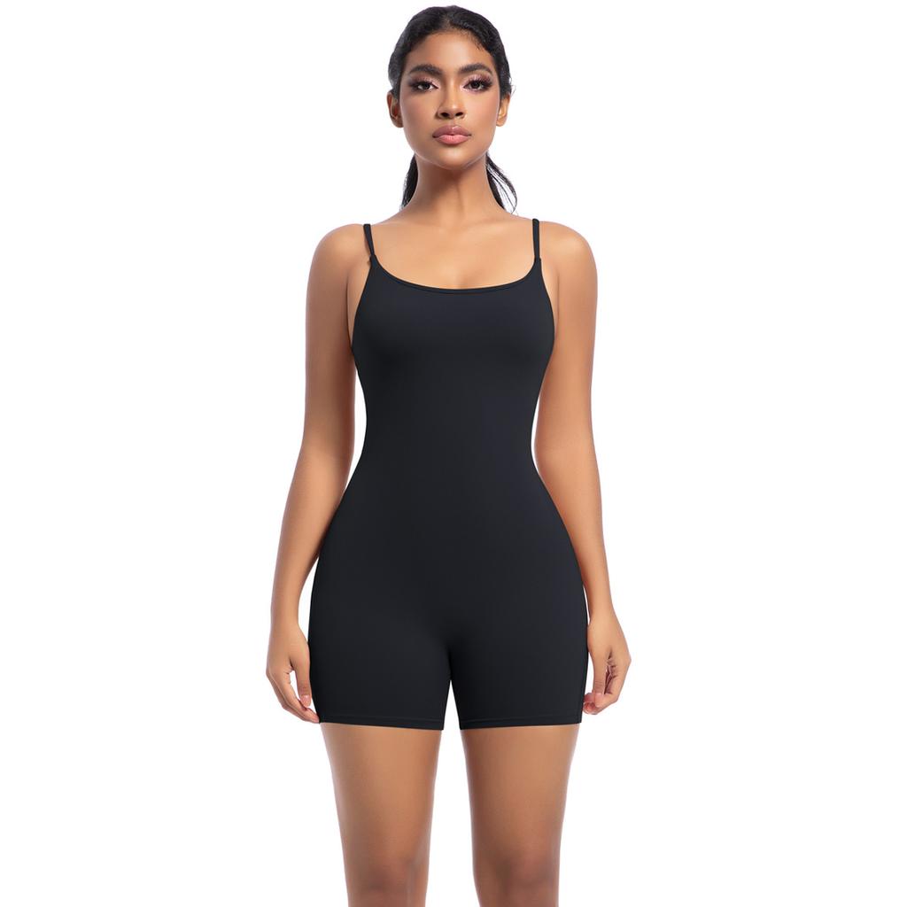 Naked Yoga Camisole Tight Fitting Jumpsuit For Women, High-Intensity Training Dance Suit, Sports Fitness Jumpsuit For Women