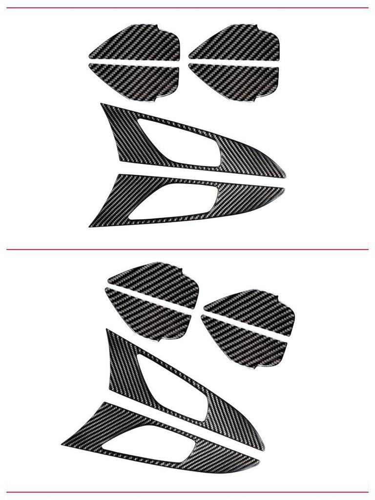 Mazda 3 Axela Interior Door Handle Bowl Carbon Fiber Sticker Set