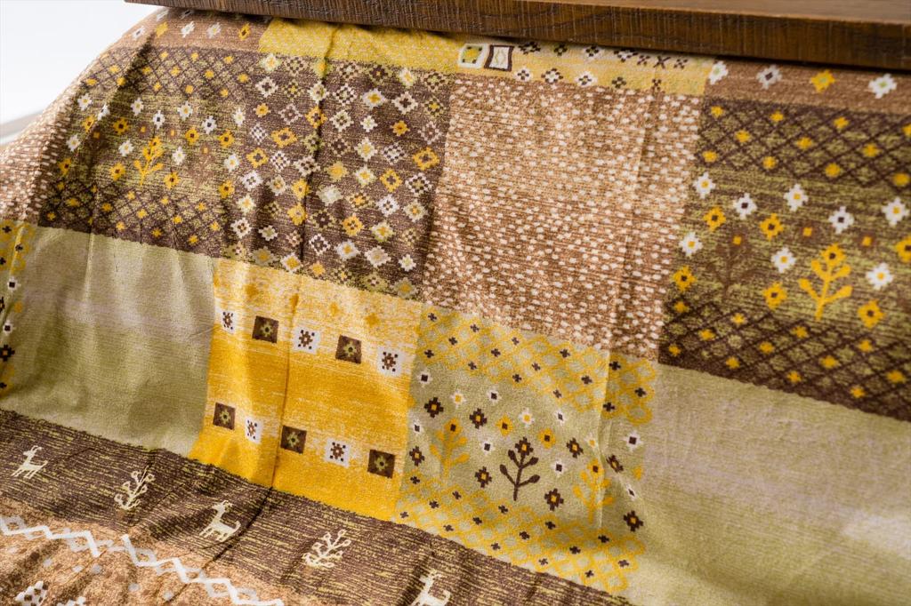 IKEHIKO Memoria Kotatsu Cover, Green, Rectangular, Approx. 215 X 295 Cm, Large, Single Item, Gabbeh, Fits Rectangular Kotatsu Quilts, #1151740121706