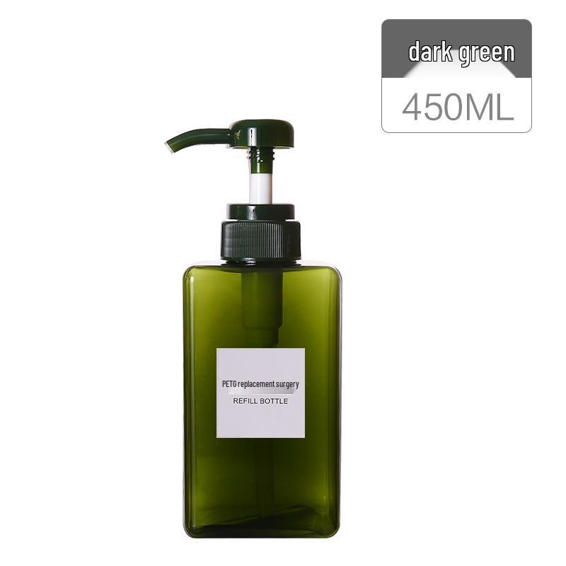 Large Capacity Press-Style Travel Dispenser for Shampoo, Lotion, and Body Wash