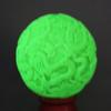 Statue Chinese Natural Luminous Stone Base Green Fu Lu Shou Hand Carving Ball