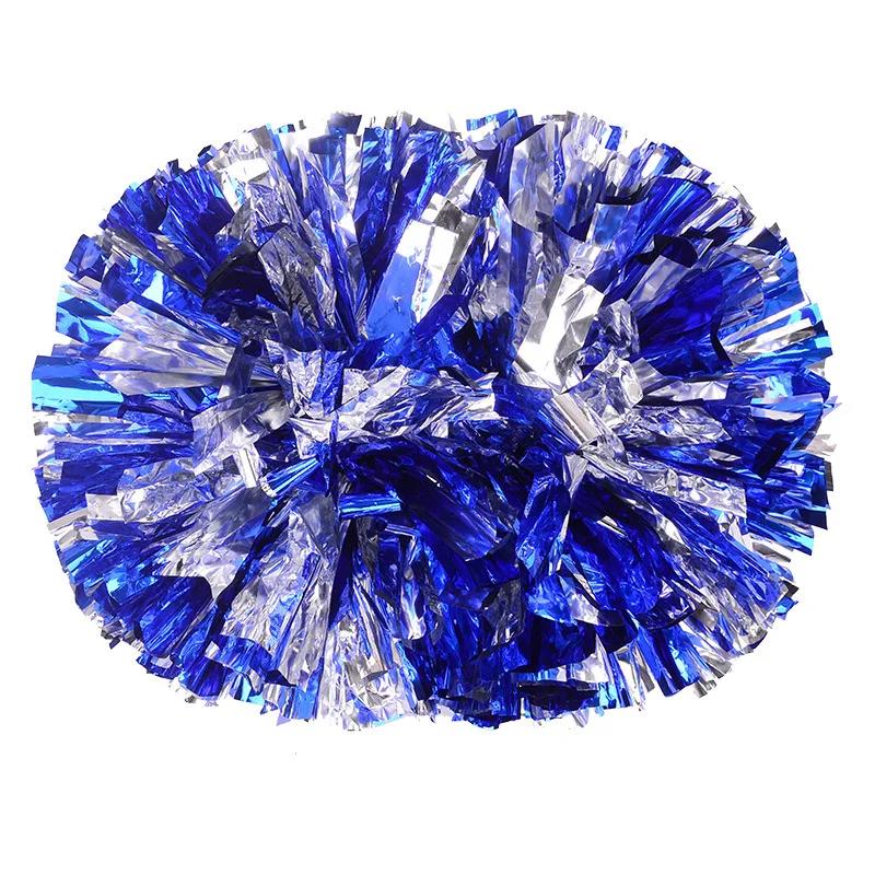 Saplı Altın Ponponlar Ponpon Topları Büyük Gümüş Kırmızı Sarı Mavi El Dansı Ponponları Kadın Kız Çocukları İçin Aksesuarlar