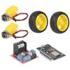 Smart Car Robot Kit for RC Car Plastic Tire Wheel DC36V Motor Gearmotors Module