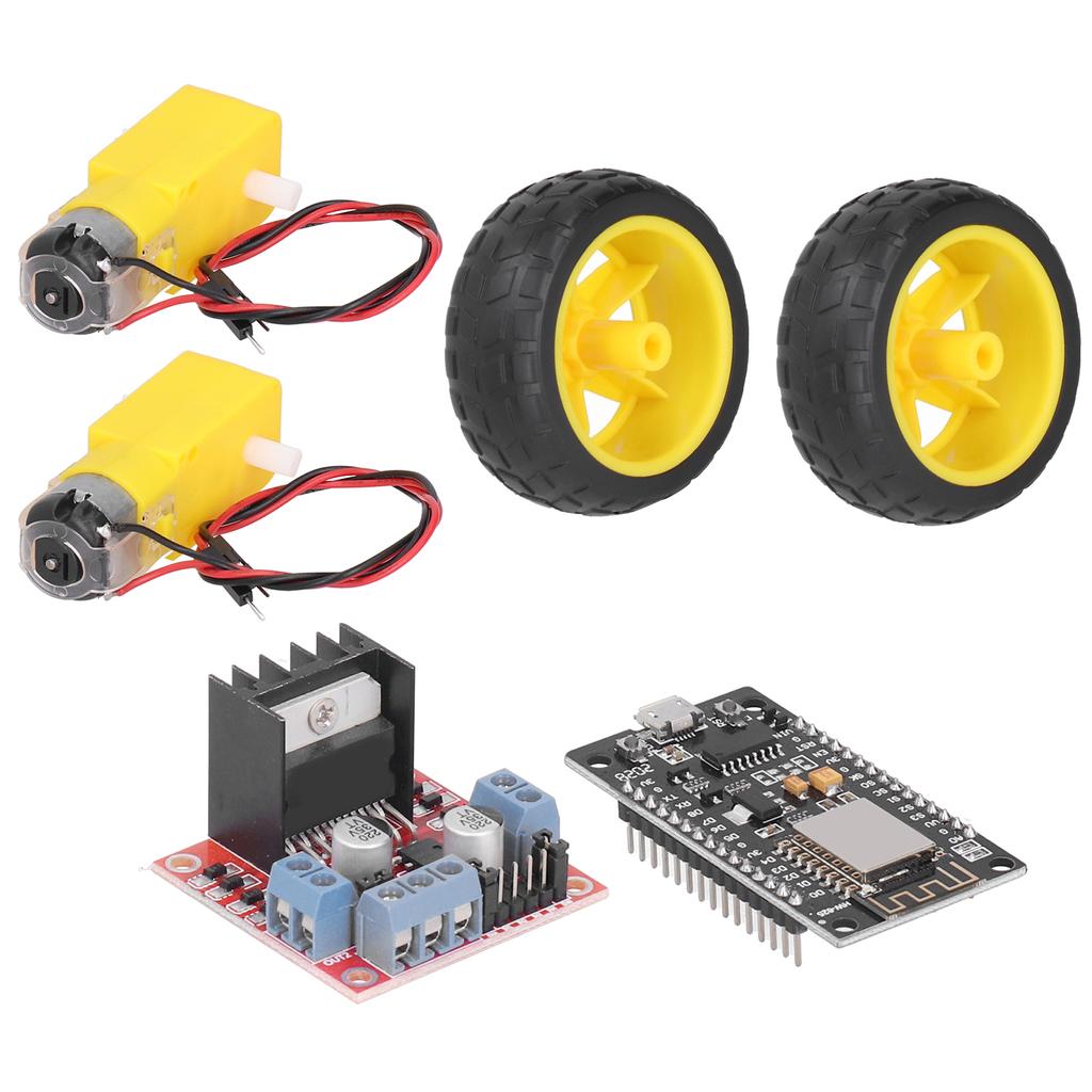 Smart Car Robot Kit for RC Car Plastic Tire Wheel DC36V Motor Gearmotors Module