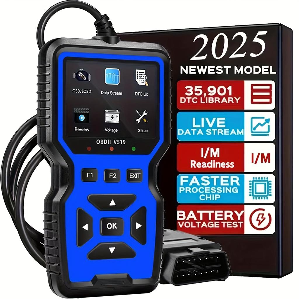 Skaner OBD2 Czytnik Kodów Diagnostycznych z Pełną Funkcjonalnością OBD2 Tryb Resetowania Kompatybilny ze Wszystkimi Pojazdami OBDII po 1996 roku.
