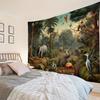Vintage Forest Animal Jungle Cartoon Tapestry Wall Hanging for Children's Party Living Room Bedroom Decor Home Furnishings