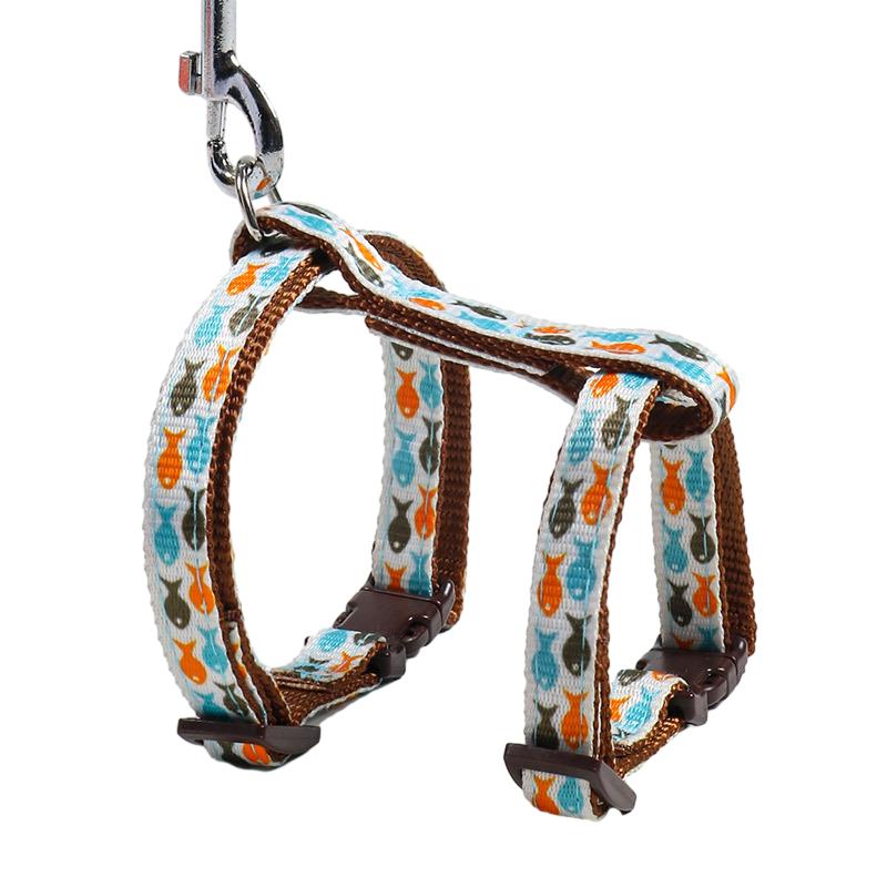 

Классическая шлейка и поводок для кошек, регулируемый комплект шлейки и поводка для домашних животных, специальный поводок с защитой от выскальзывания для кошек и щенков, аксессуары для кошек