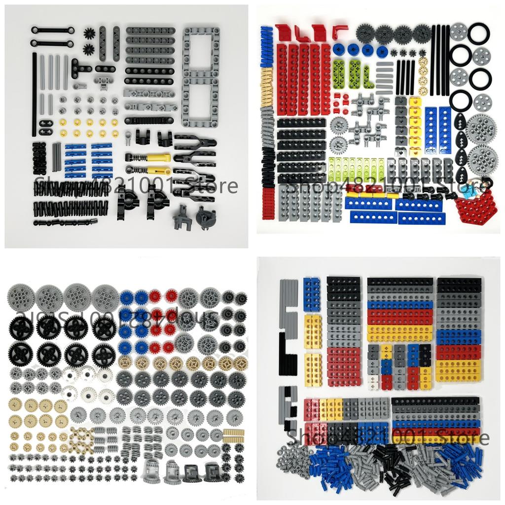 High-Tech Technical Parts Pin Beam Liftarm Axle Connector Panel Gear Car Motorcycle Building Blocks Bricks Technology Set Toys