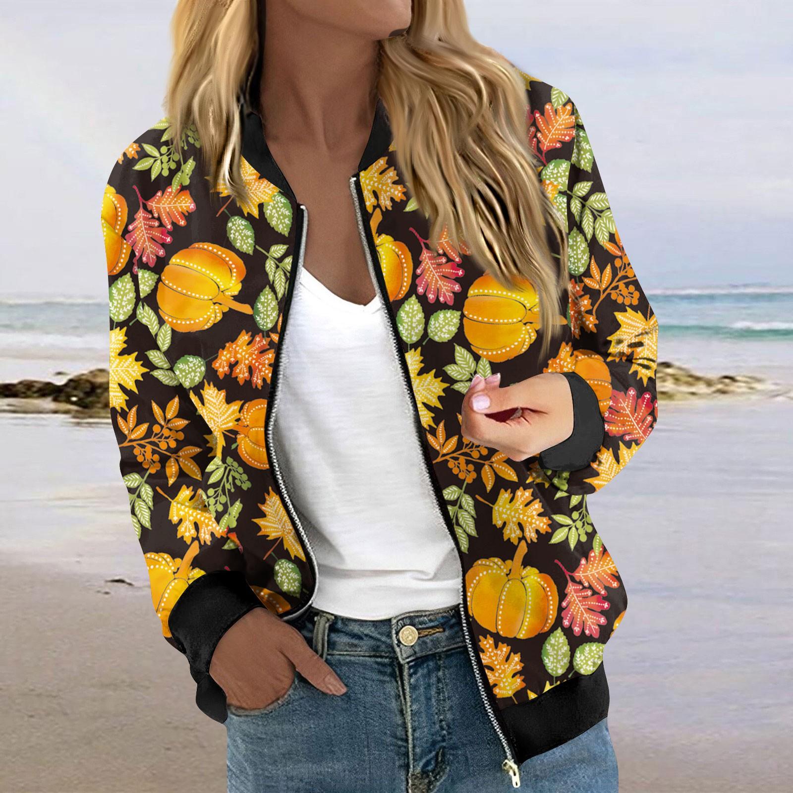 

Жіночі куртки з довгими рукавами, легкі, укорочені модні верхній одяг із принтом, повсякденні стьобані куртки з кишенями L жовтий