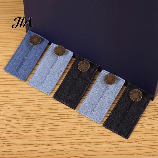 Detachable Jean Fastener Waistband Extender with Metal Button, Adjustable Waist Extenders for Pregnant Pants Jeans Trousers Skirt Denim Men