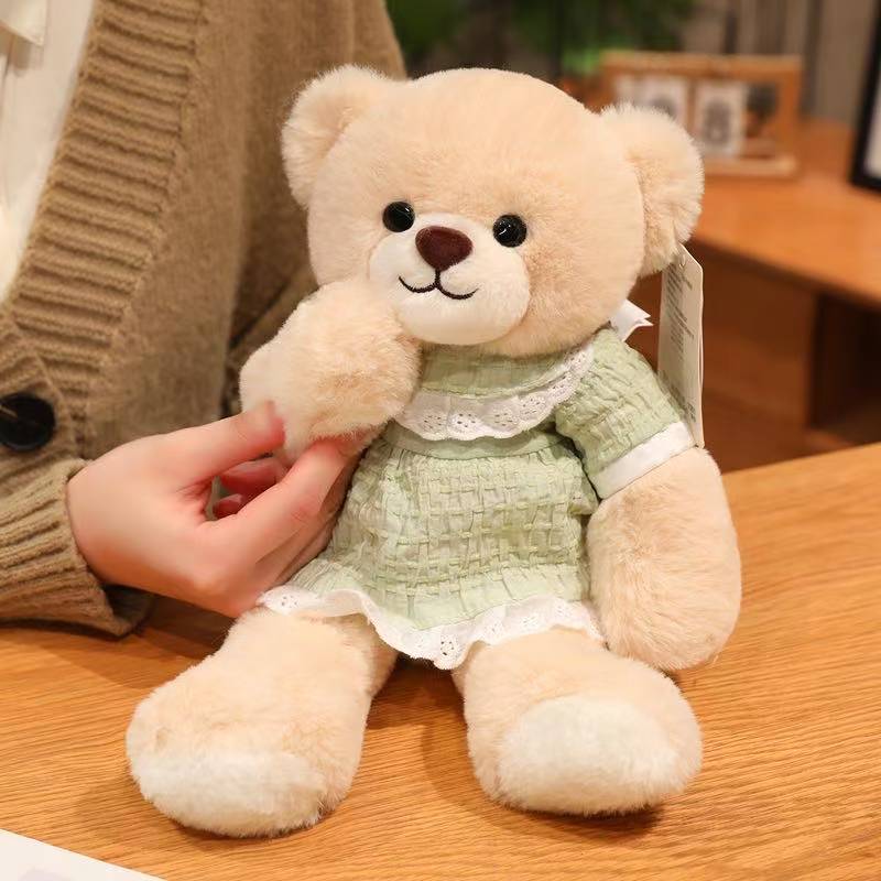 The Latest Dress Wearing Animal Doll Kawaii Stuffed Plush Toy Figurine Cartoon Anime Cute Gift Doll for Friends Christmas