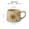 Flower Season Limited Beautiful Handmade Antique Ceramic Coffee Cup Girlfriend Gift Female Export