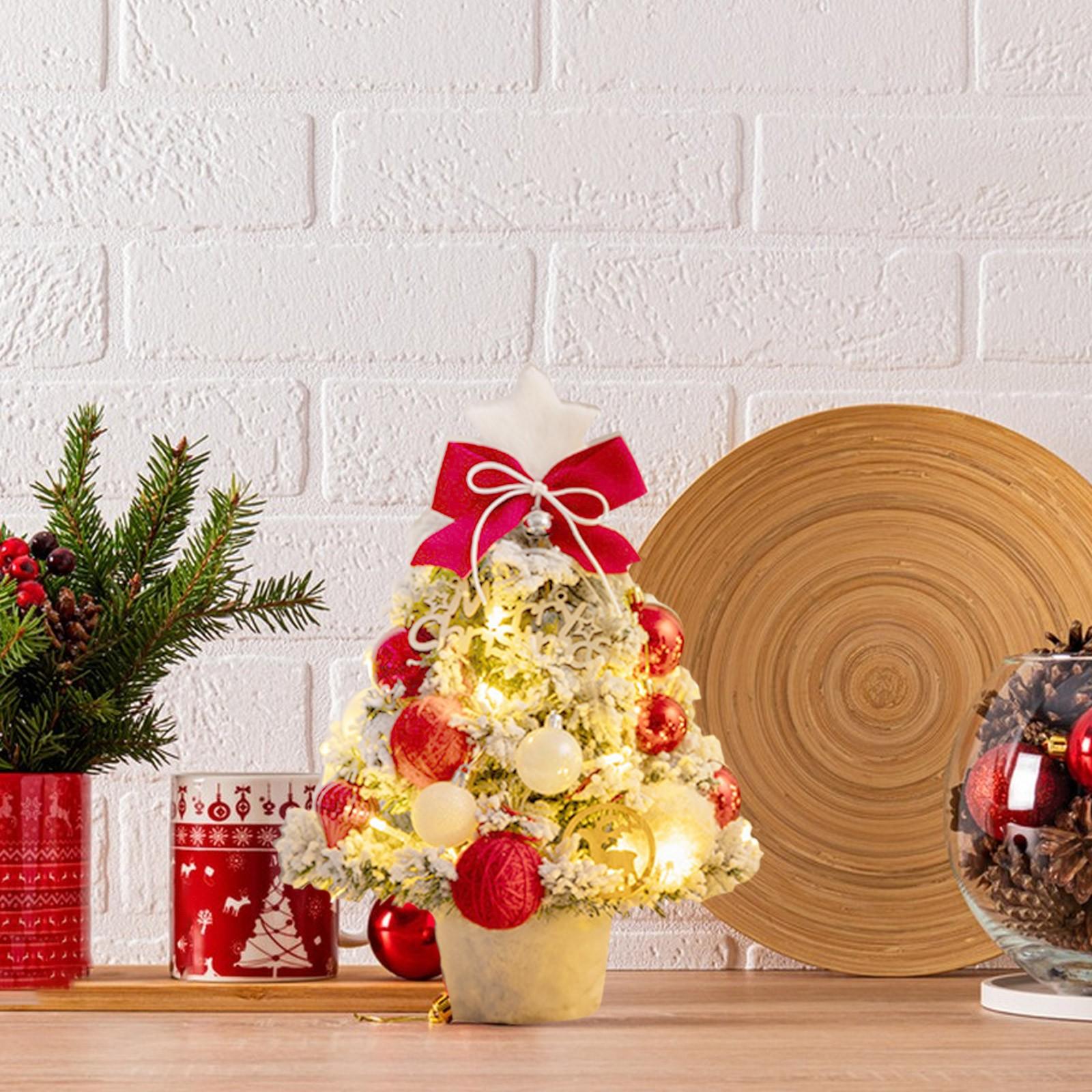 

Рождественский стол Светодиодная рождественская елка Светящиеся елочные украшения Праздничные украшения Рождественские украшения Украшения для стола Украшения One Size красный