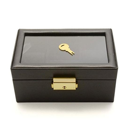 Watch storage watch pair pair collection accessory ring black [Nopple] box, box, watch, box, box, case, storage, [item]