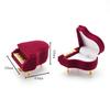 Lovely Design Jewelry Box Velvet Material Jewelry Storage Case Display Display Holder  Gift Giving