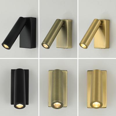 Modern 3W LED Bedside Lamp Wall Spotlight For Corridor Bedroom Hotel Night Book Study Reading Lamp Adjustable Rotate Wall Light