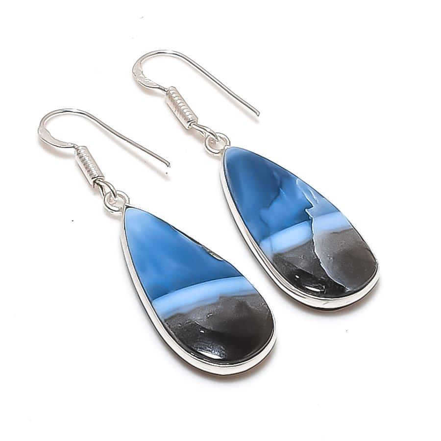 Natural Owhyee Opal Gemstone 925 Sterling Silver Jewelry Earring 1.85  AE-12324
