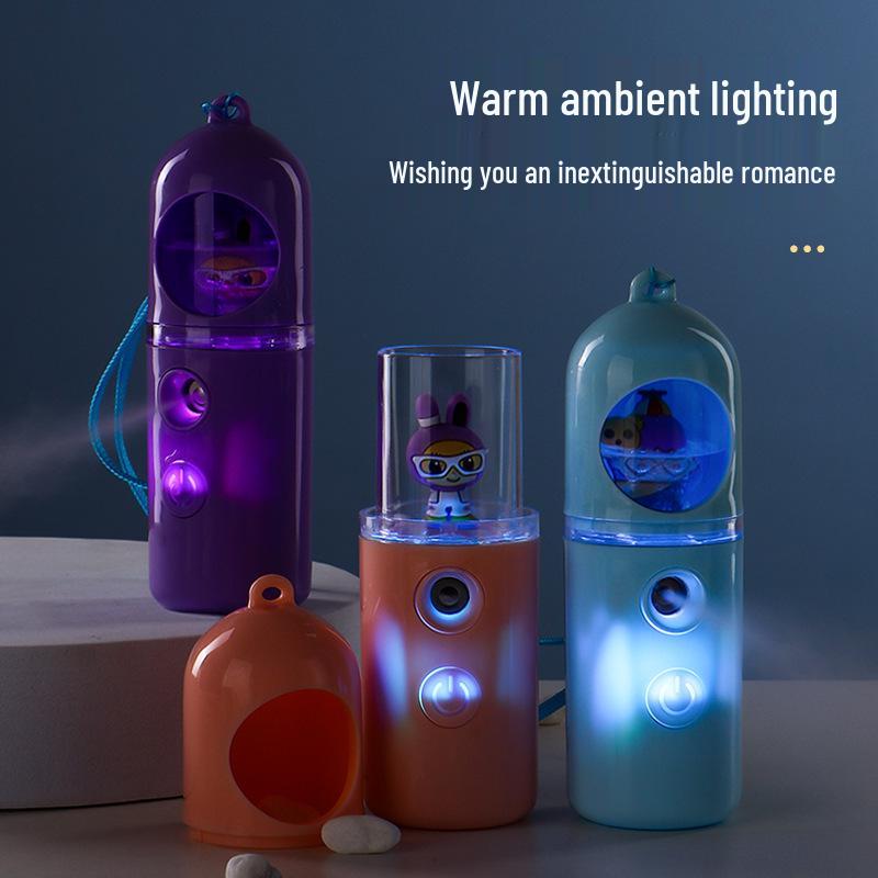 Portable Rechargeable Nano Spray Hydrator: Handheld Facial Steamer & Pet Disinfection Device