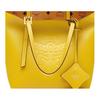 MCM Himmel Embossed Logo Tote Bag Shopping Bag Leather Handheld Shoulder Bag Mini Women tote bags Lemon-Gold MWPESAC04Y9001