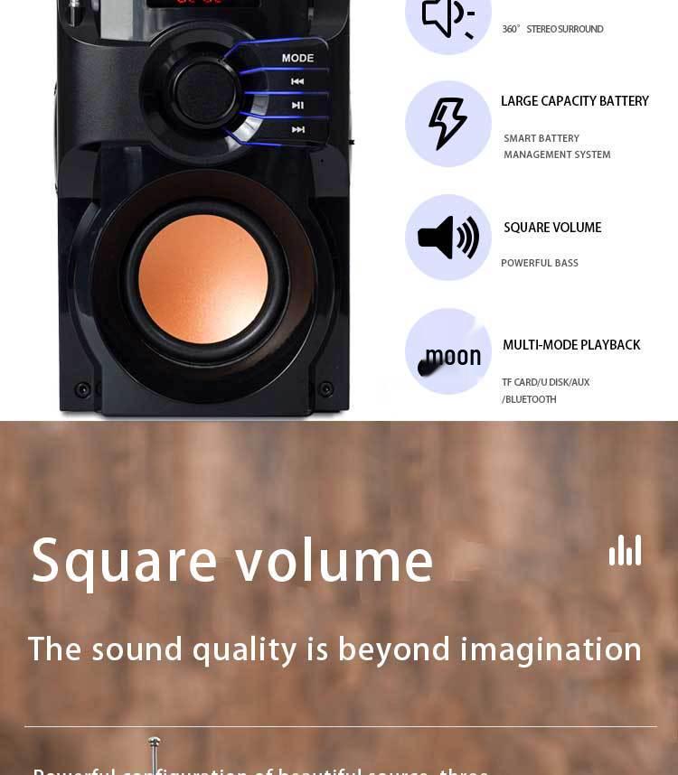 A11 Mobiler Bluetooth-Lautsprecher 4.0 - Kompakt, Outdoor, Schwerer Bass mit Kartensteckplatz